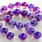 8mm Purple Fractured Dyed Round Agate Beads by Bead Landing™
